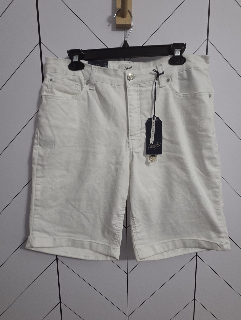 Angels White Women's Bermuda Shorts